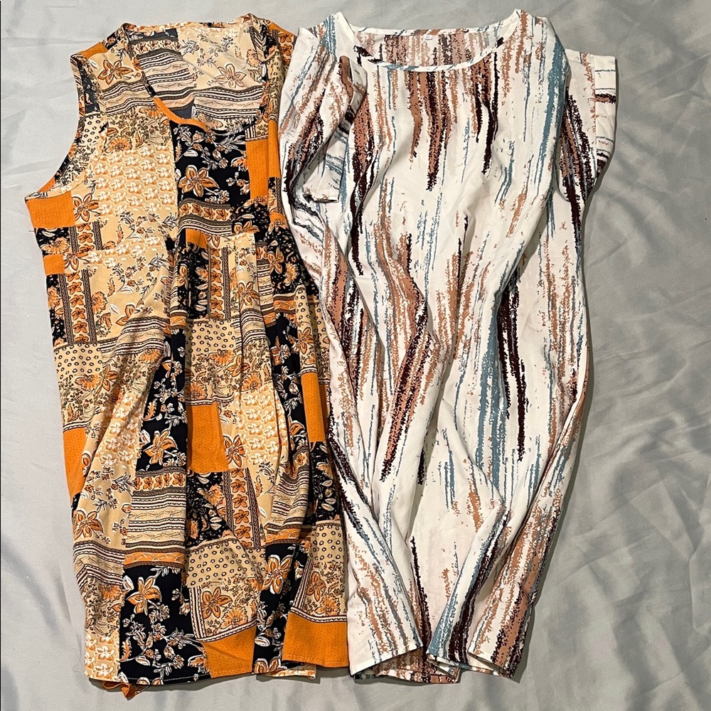 Stylish Women's Patterned Dresses Multicolor Size XL no brand name Very Comfy